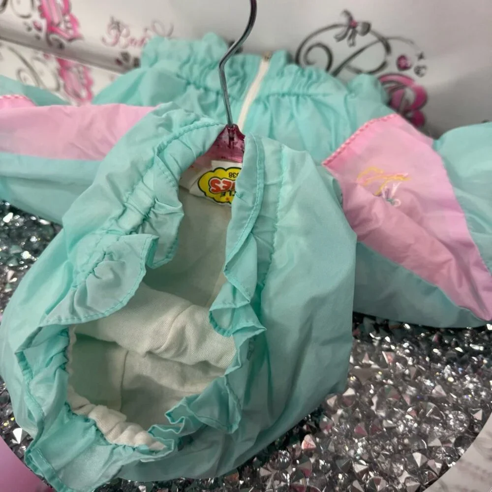 Little wishes coat jacket raincoat light weight vintage cotton candy Colors 🐥